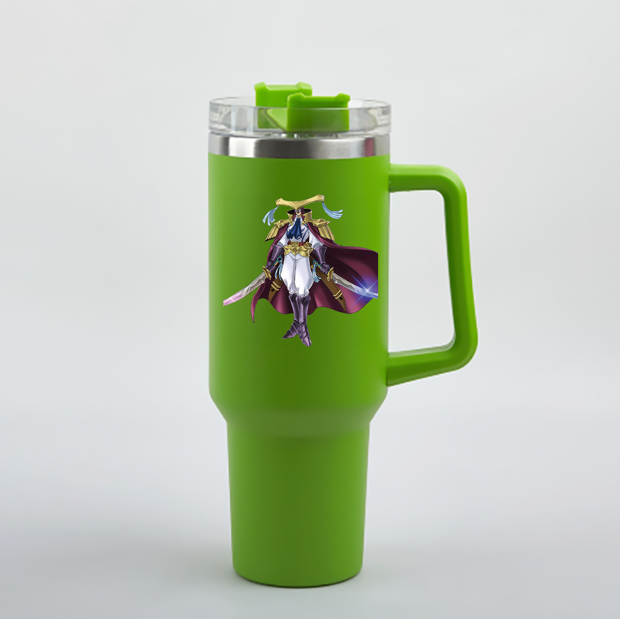（画像用） 遊☆戯☆王 Yu-Gi-Oh! 1200mL車用タンブラー - クリスタルステッカー（プラスチックストロー付き）